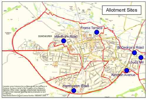 Map of allotments